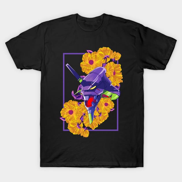 Floral meets Metal Berserker T-Shirt by manoystee